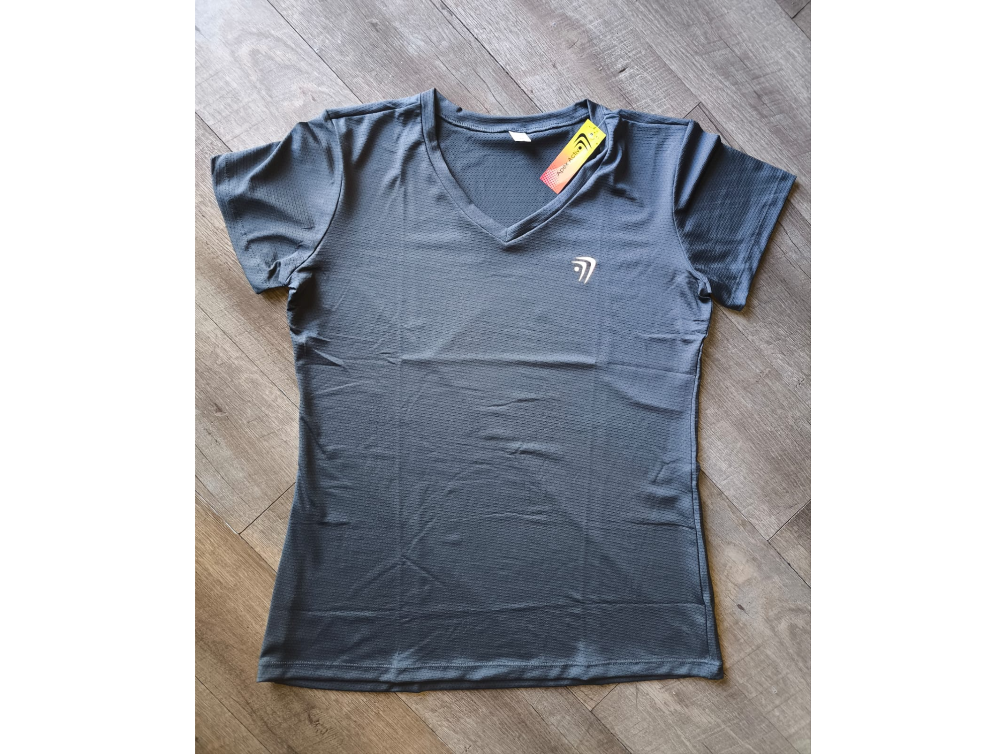 Remera Amplia Dry Fit - Gris Topo A