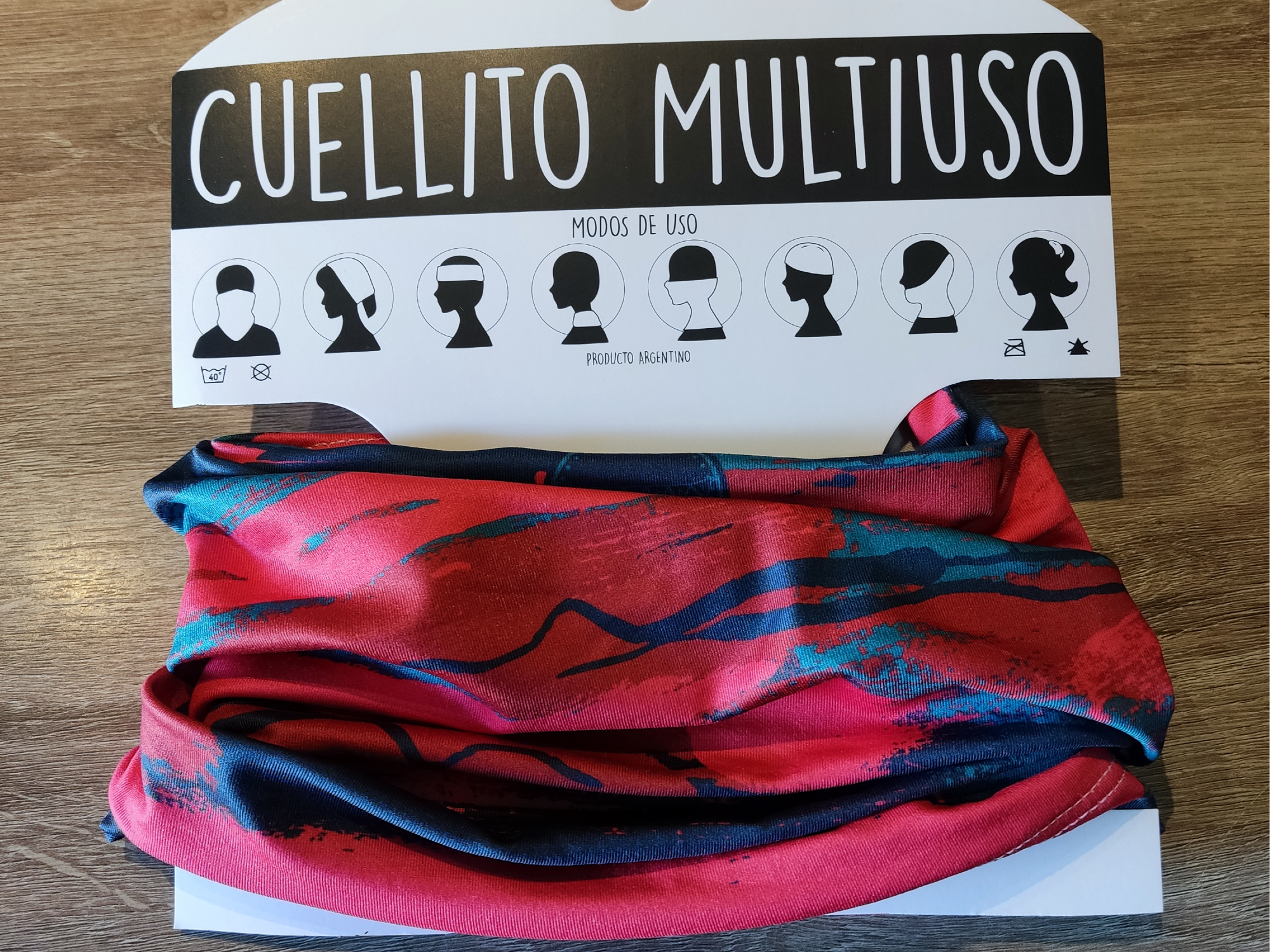 Estampado Rojo/Azul/Verde