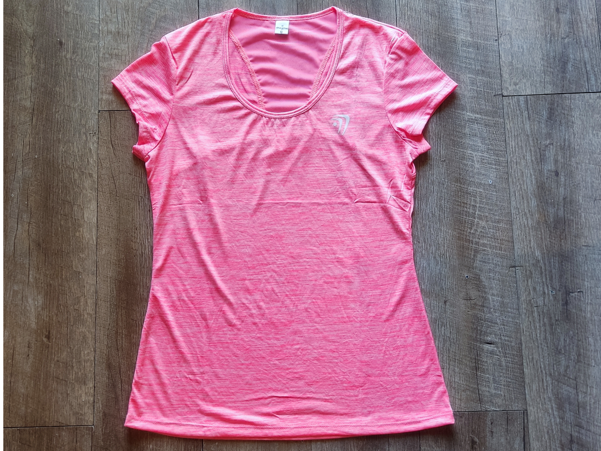 Remera Jaspeada Rosa