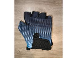 Negro combinado con puntitos azules (Talle S)