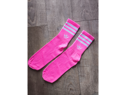 Adidas Rosa fluo lineas blancas