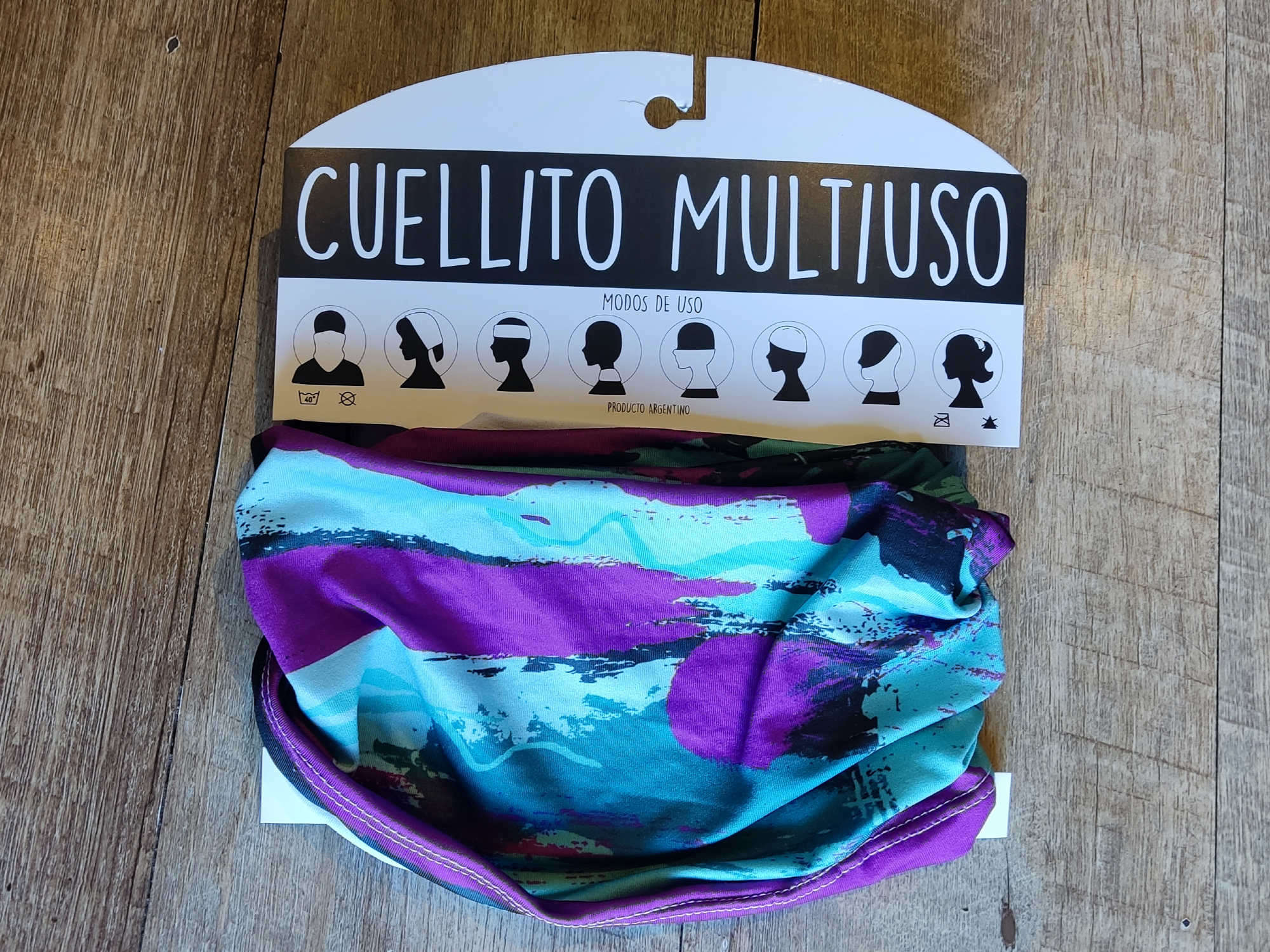 Estampado Morado/Celeste