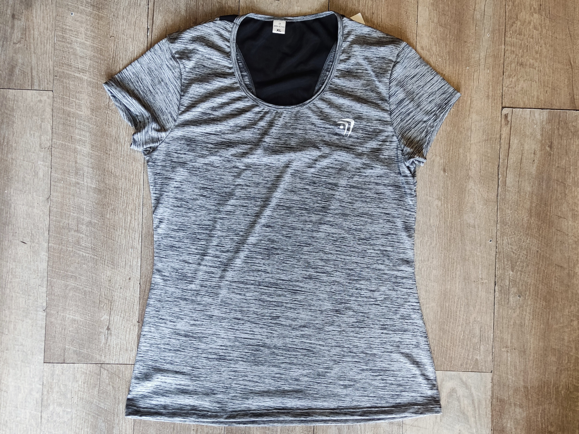 Remera Jaspeada Gris