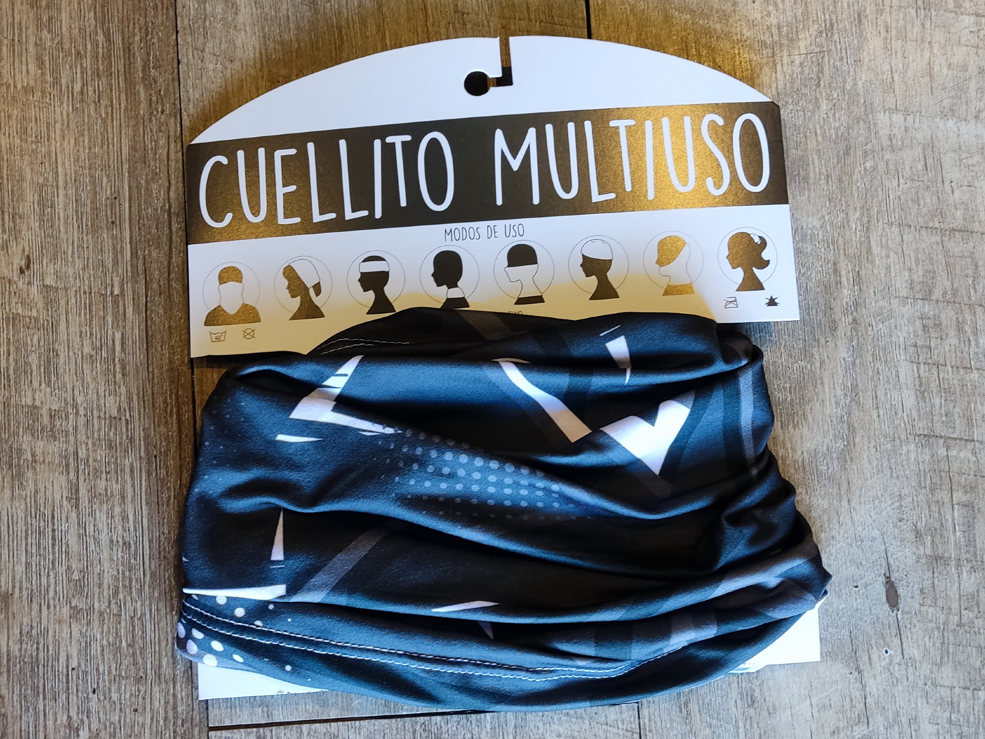 Estampado Gris/Blanco