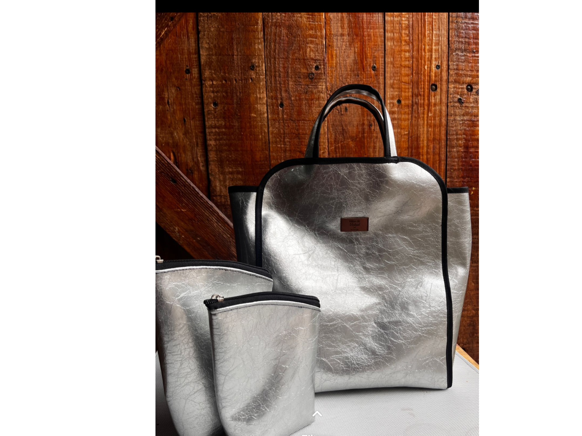 Bolso Matero Plateado