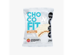 ALFAJOR CHOCOFIT RELLENO DE DULCE DE LECHE CON BAÑO CHOCOLATE BLANCO