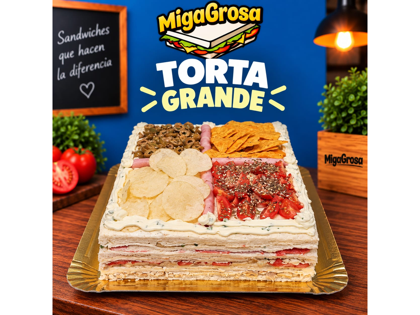 Torta Grande de migagrosa