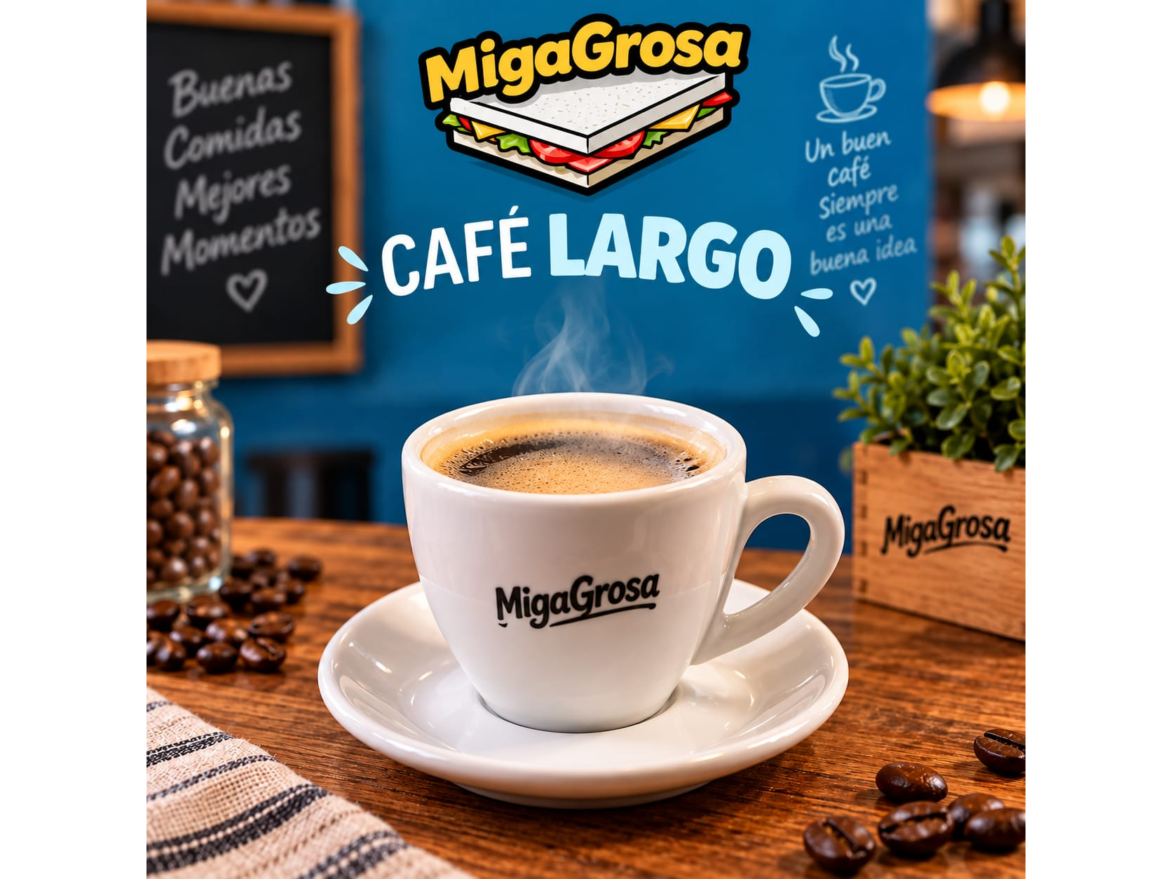 Cafe Largo de migagrosa