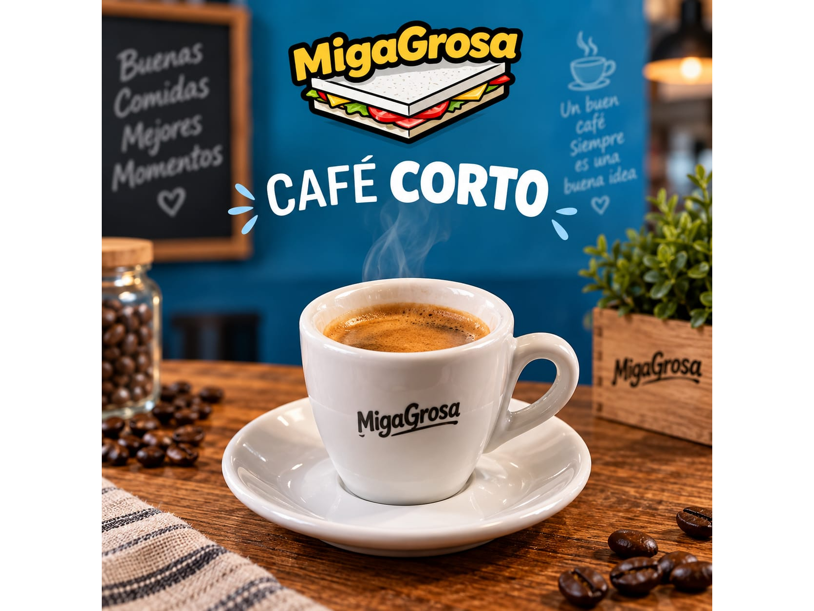 Cafe Corto de migagrosa