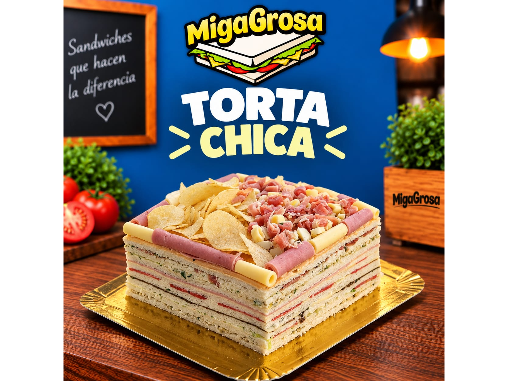 Torta Chica de migagrosa