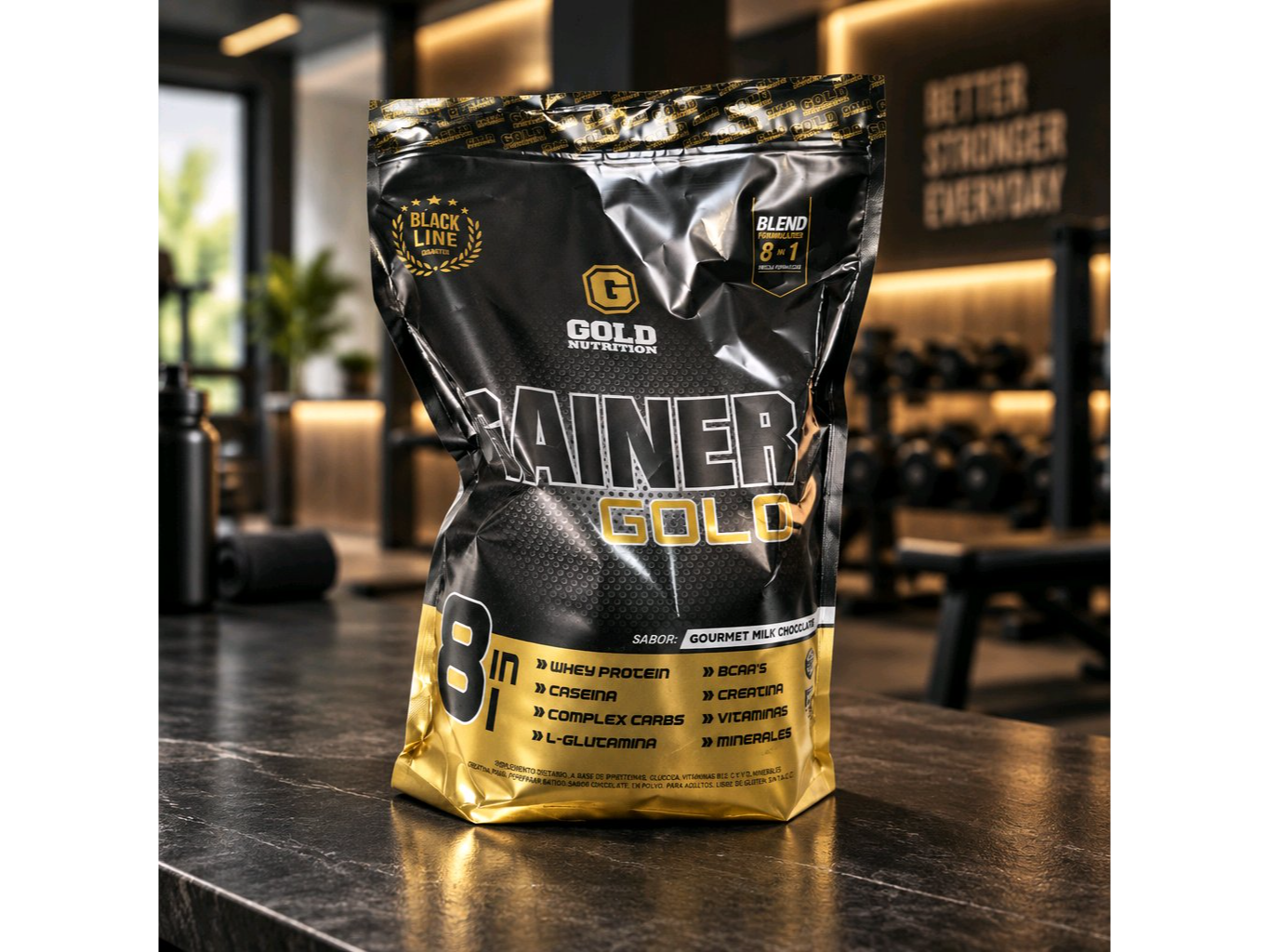 Gainer Gold 5 libras 8 aminoácidos.sabor vainilla