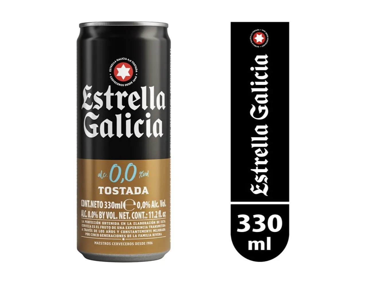 Estrella Galicia 0.0% alcohol Tostada