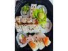 Combo Sushi Mediodia: 10 Piezas de Sushi + 2 Arrolladitos + 2 Bombitas Crunch