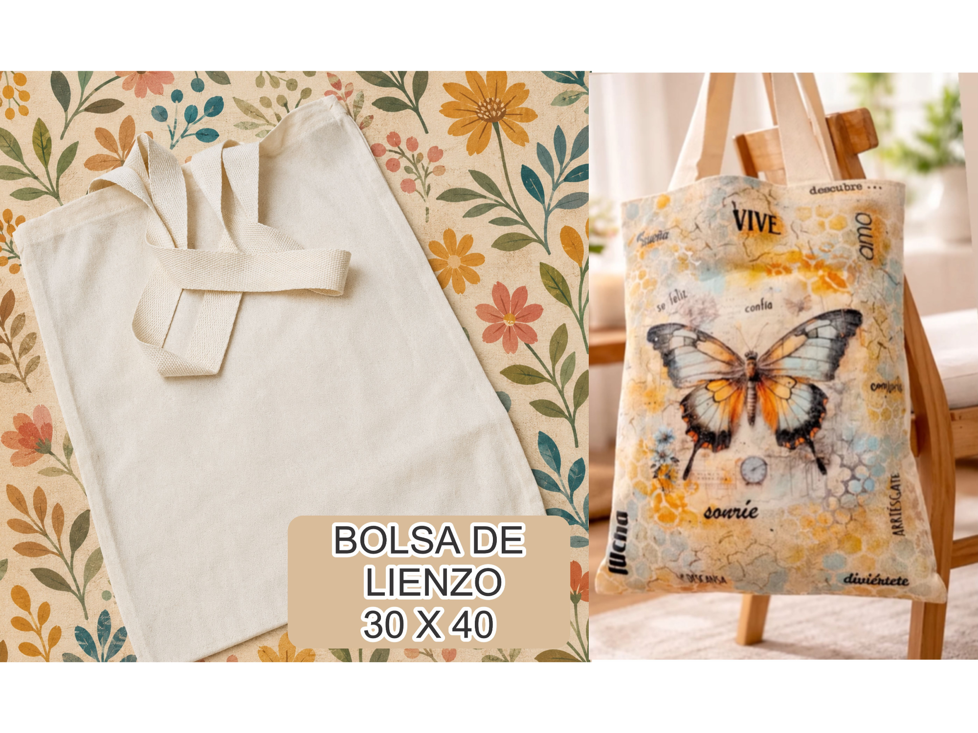 BOLSA LIENZO 30 X 40