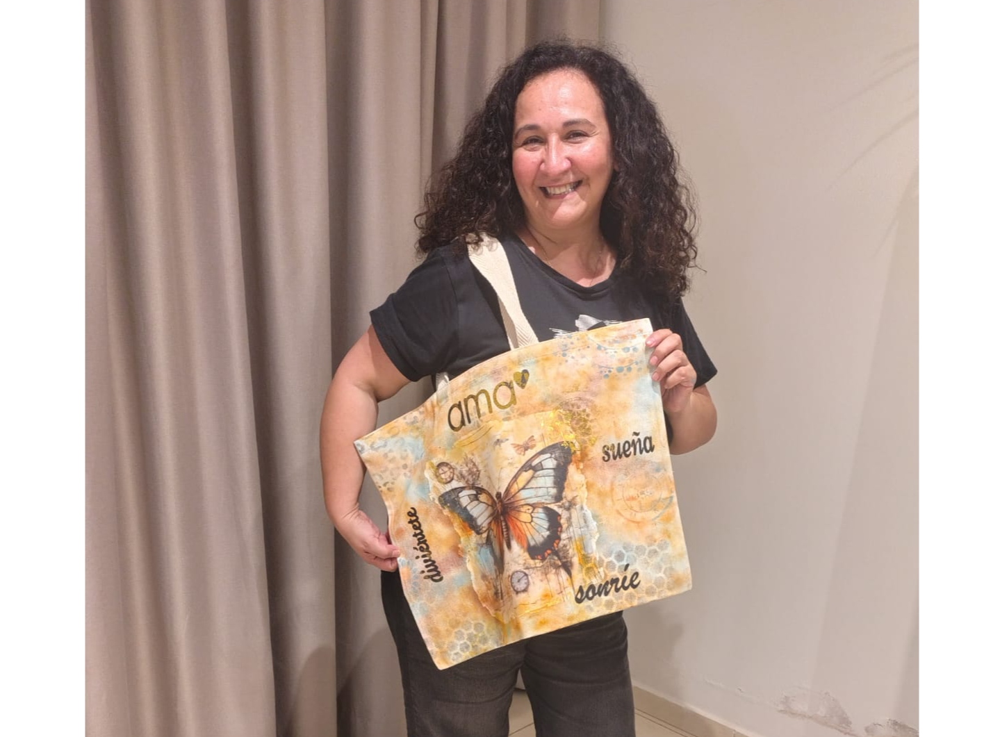 SEMINARIO TOTE BAG 18-04-2026 // LORENA // BOLSO GABARDINA 40 X 50.