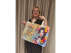 SEMINARIO TOTE BAG 18-04-2026 // ALEJANDRA // BOLSO 40 X 50 CON FUELLES LATERALES + MANIJAS CUERO.