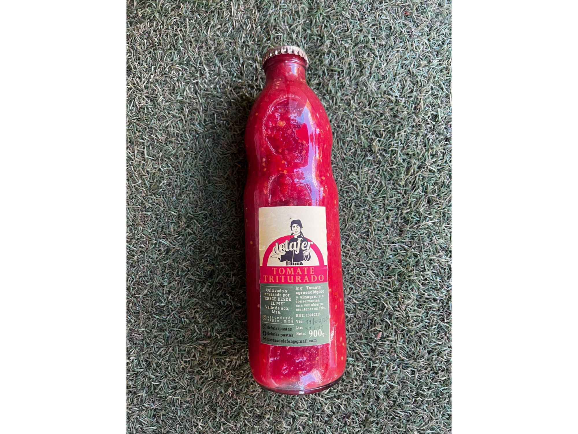 Tomate Triturado Organico 900 gms