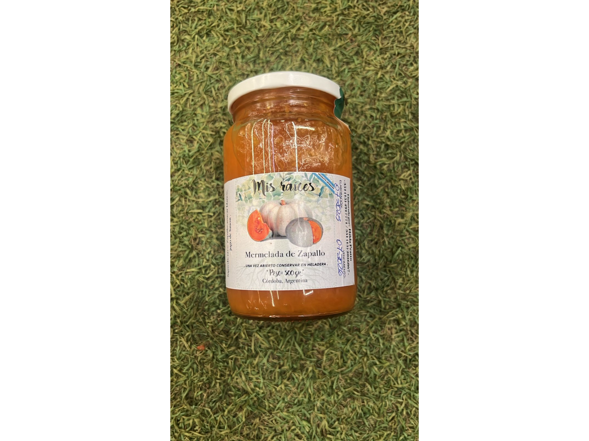Mermelada Casera Zapallo 500 grs