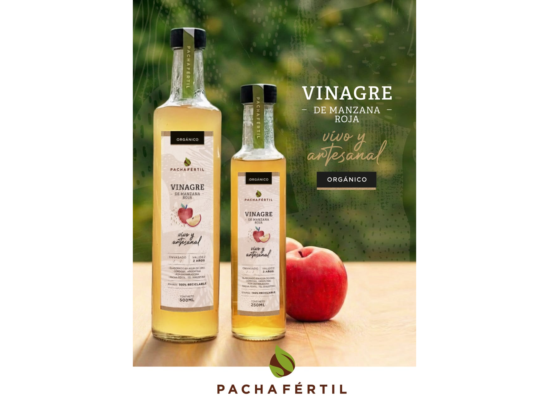 Vinagre de manzana organico
