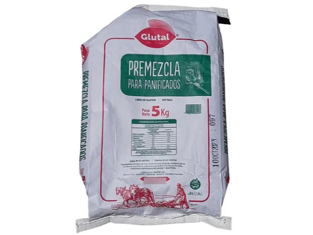 Pre-mezcla sin TACC Glutal x 5 Kg.