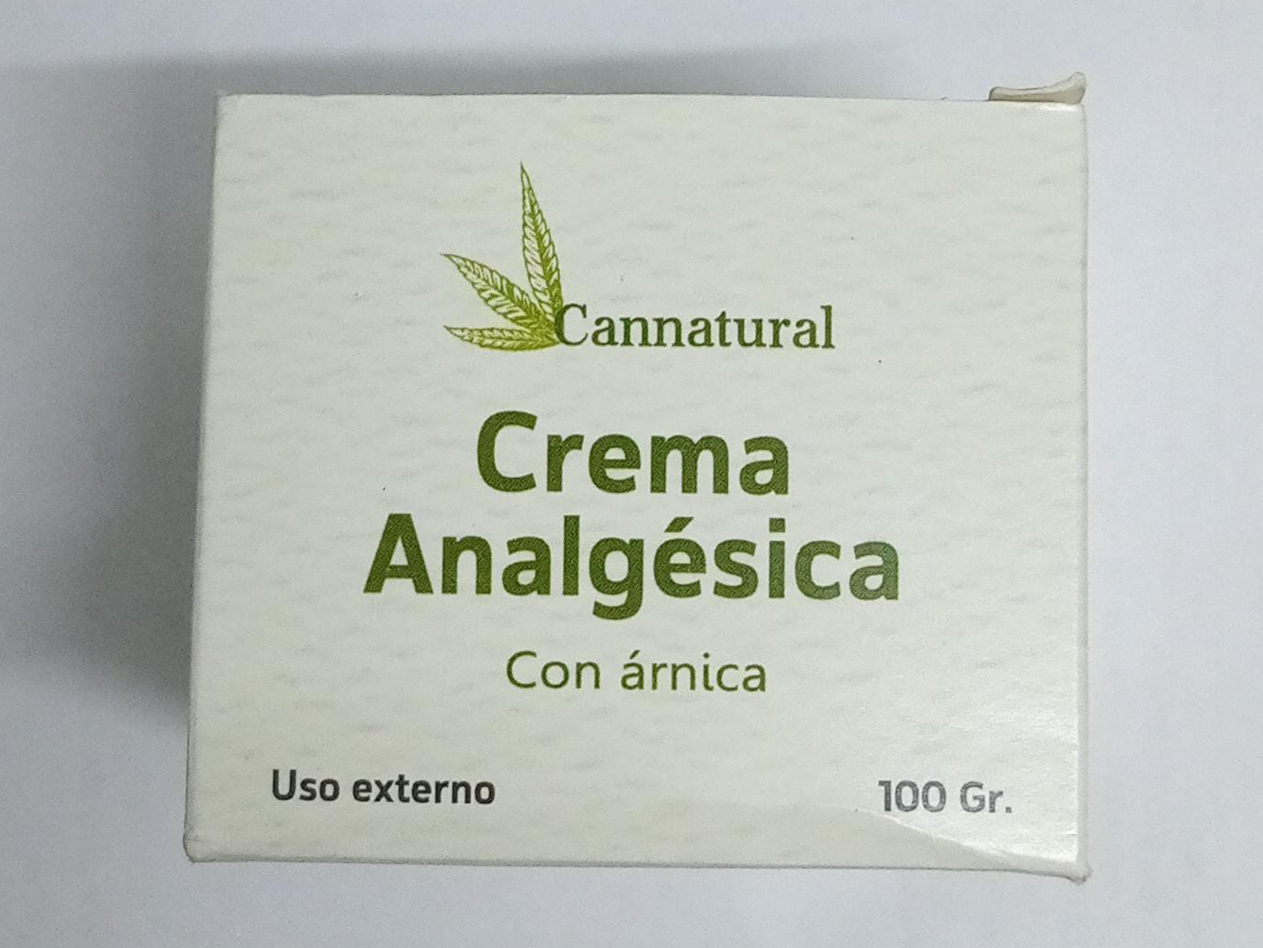 Crema analgesica de cannabis