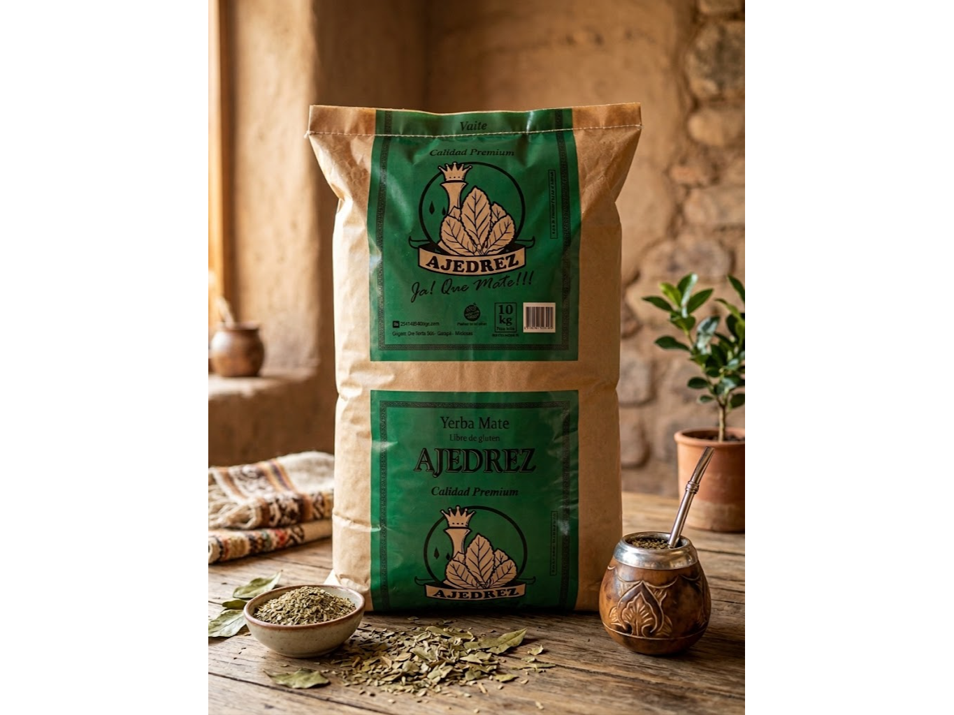 Yerba Ajedrez Premium bolsa 10kg