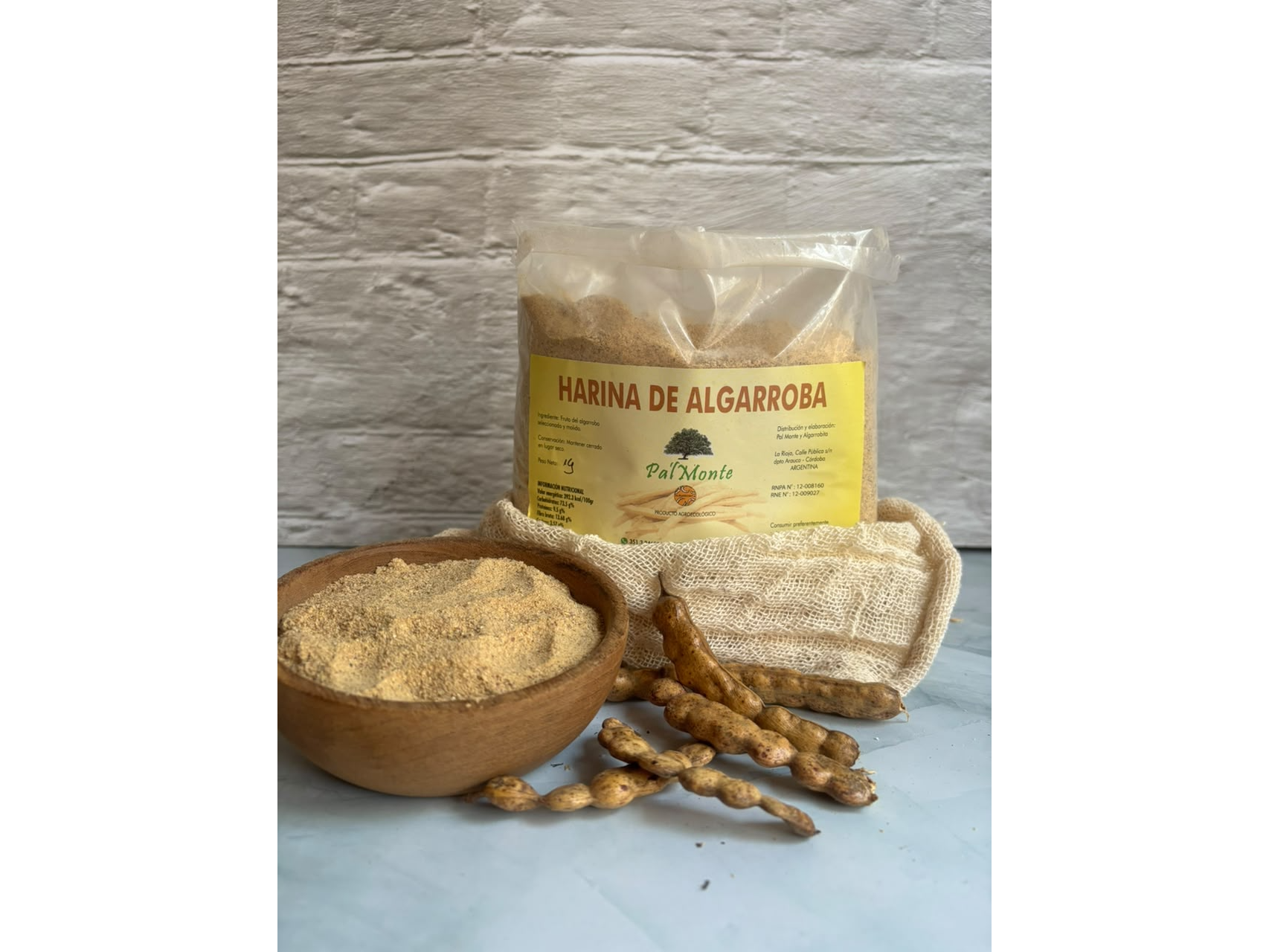 Harina de Algarroba Pal' Monte x 1 kg.