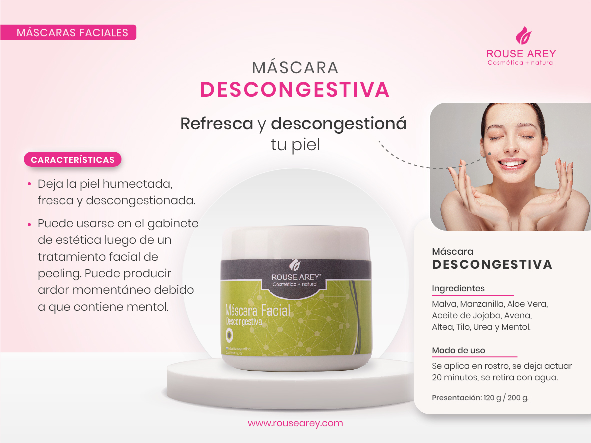 Máscara Descongestiva - Efecto frío