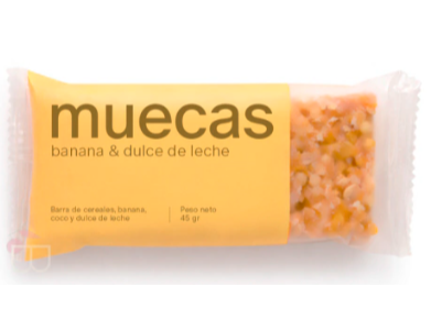 Barritas Muecas de banana y dulce de leche