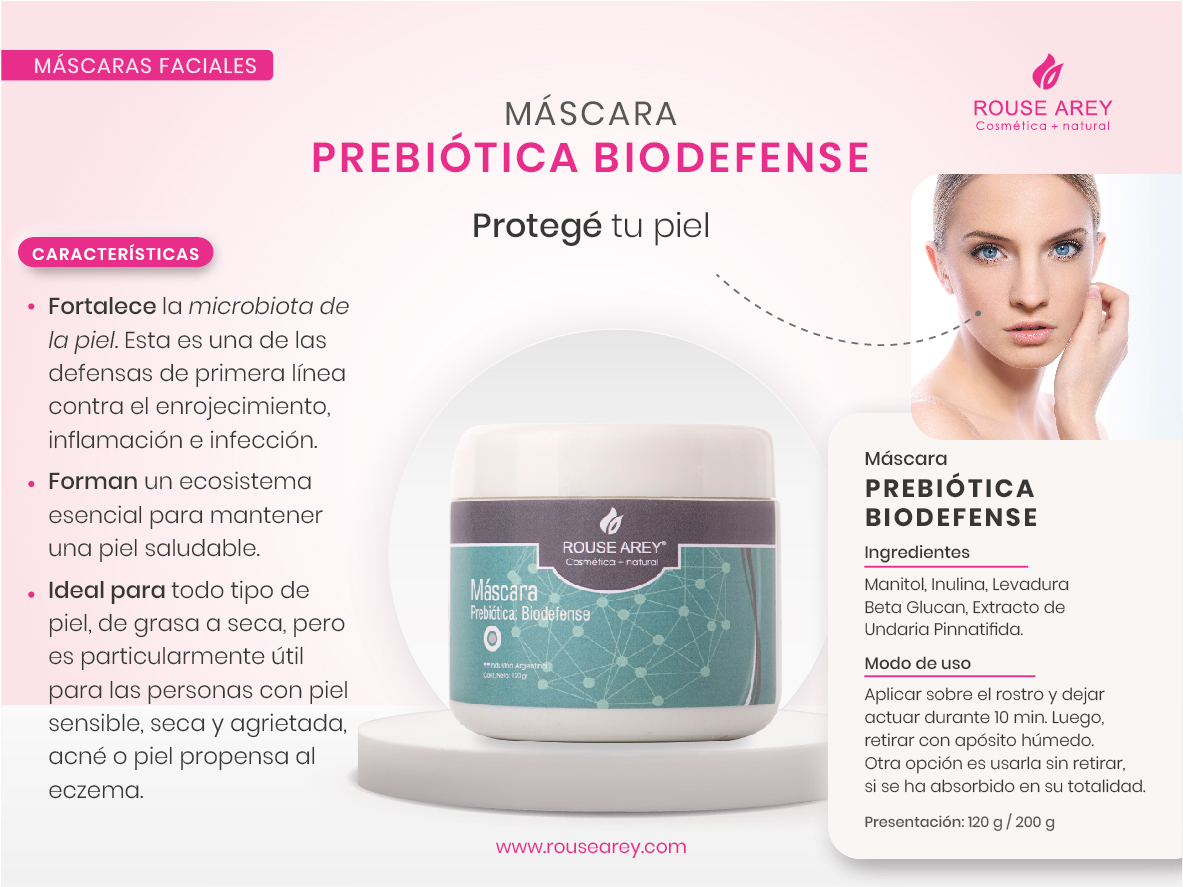 Máscara Prebiótica Biodefense.
