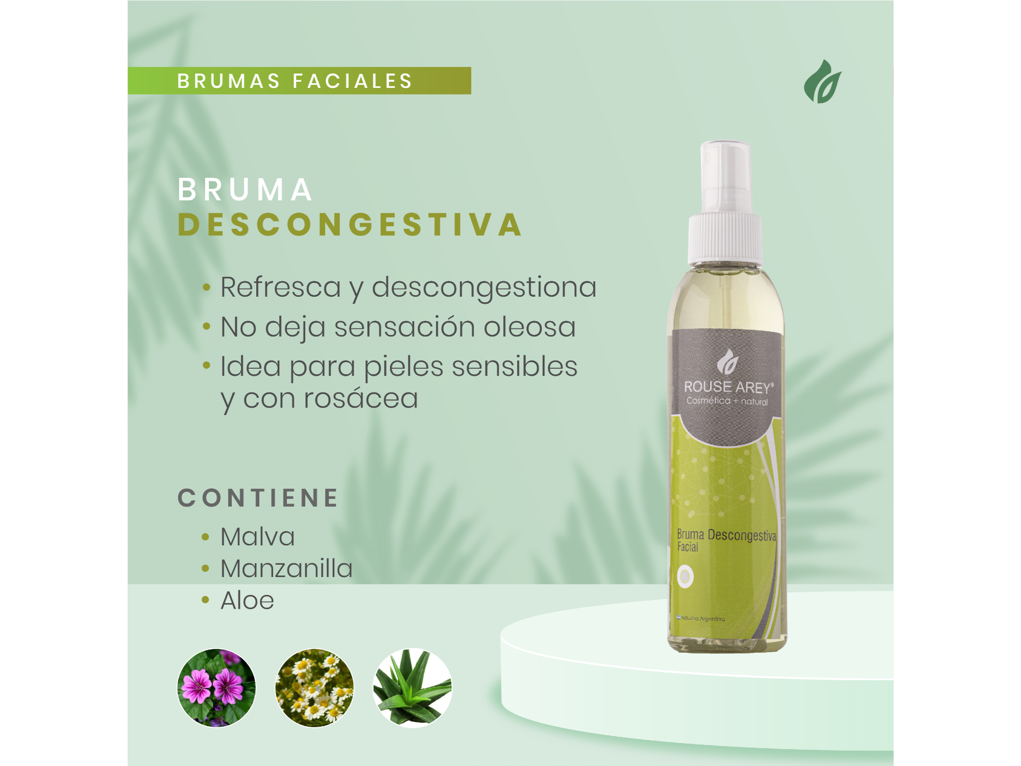 Bruma Descongestiva - Piel con rosácea.