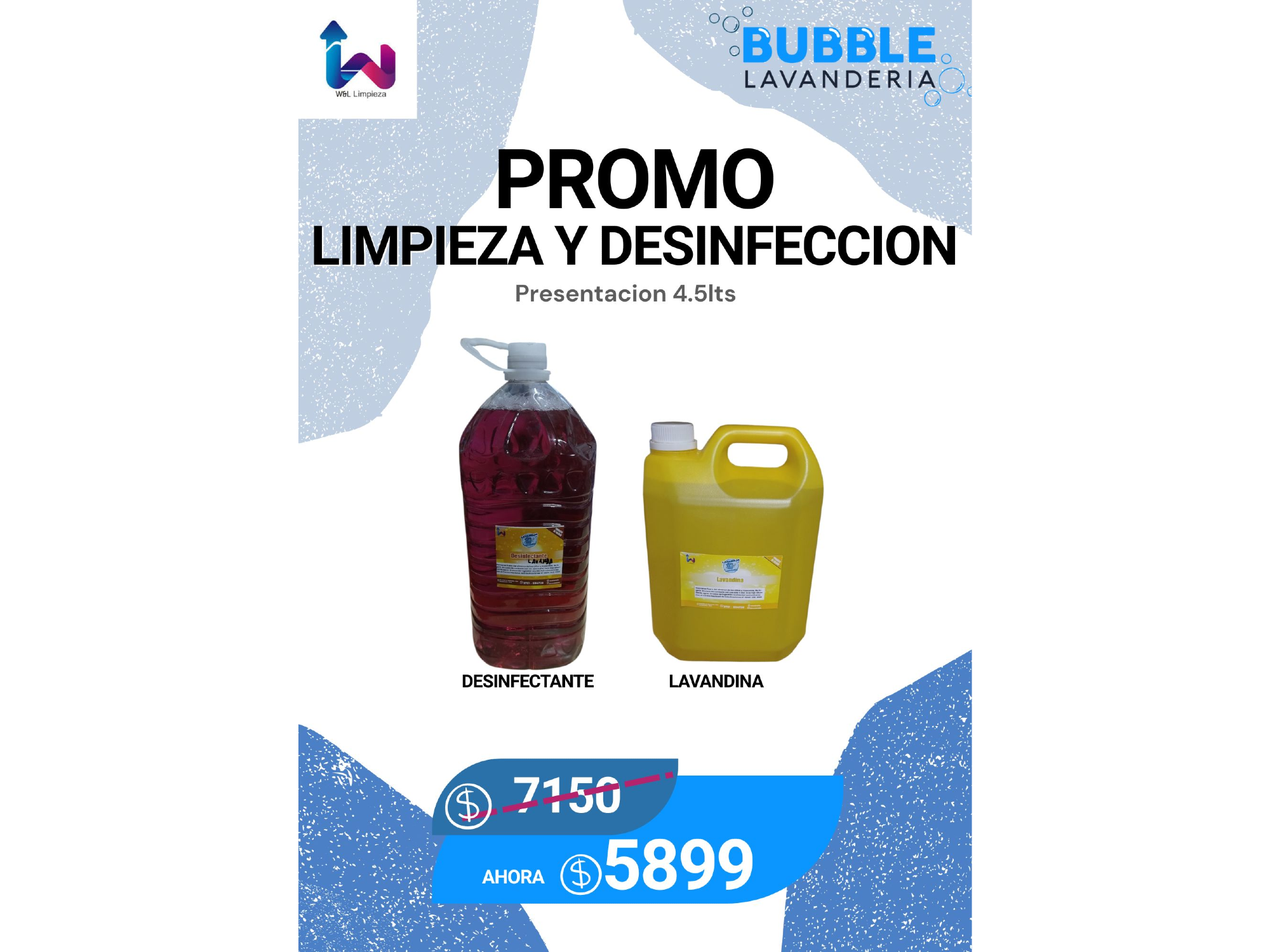 PROMO LIMPIEZA +DESINFECCION