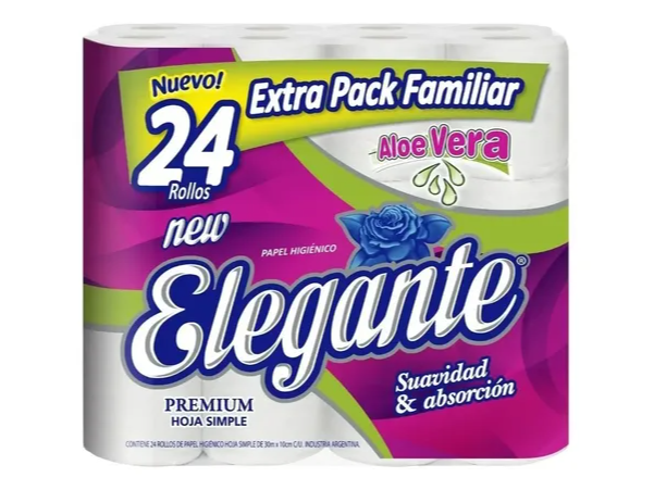 PAPEL HIGIENICO ELEGANTE 24X30MTS