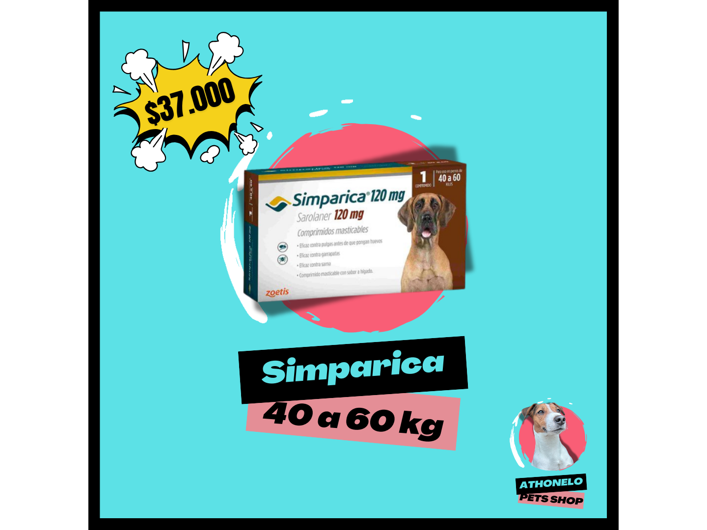 SIMPARICA de 40 a 60 kg