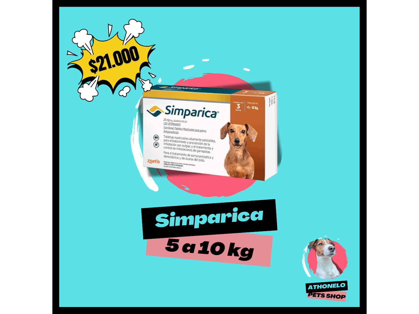 SIMPARICA de 5 a 10 kg