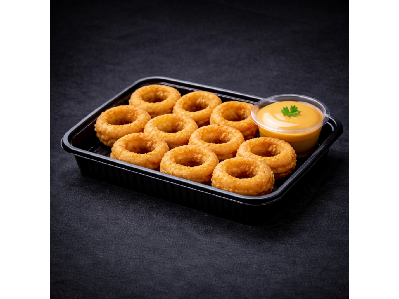 Aros de cebolla x10 + Dip a eleccion