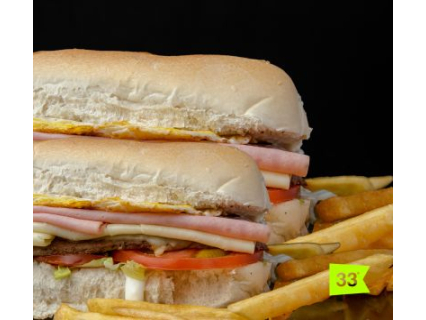 2  SUPER LOMOS COMPLETOS + PAPAS🍟