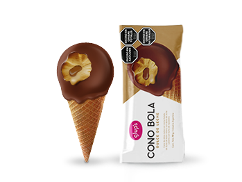 Cono bola Dulce de leche