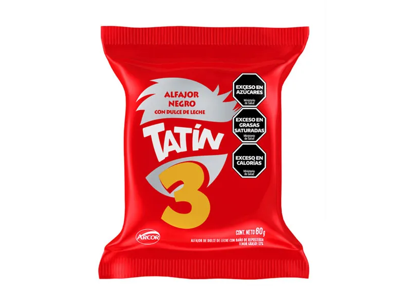 Alfajor Tatin Negro Triple