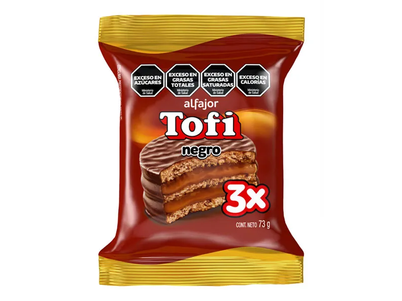 Alfajor Tofi Negro Triple