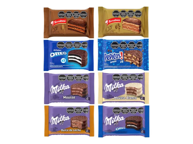 Promo 2 Alfajores linea Arcor- Mondelez $2500
