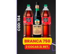 Branca 750ml + 2 Cocas 2l Ret.
