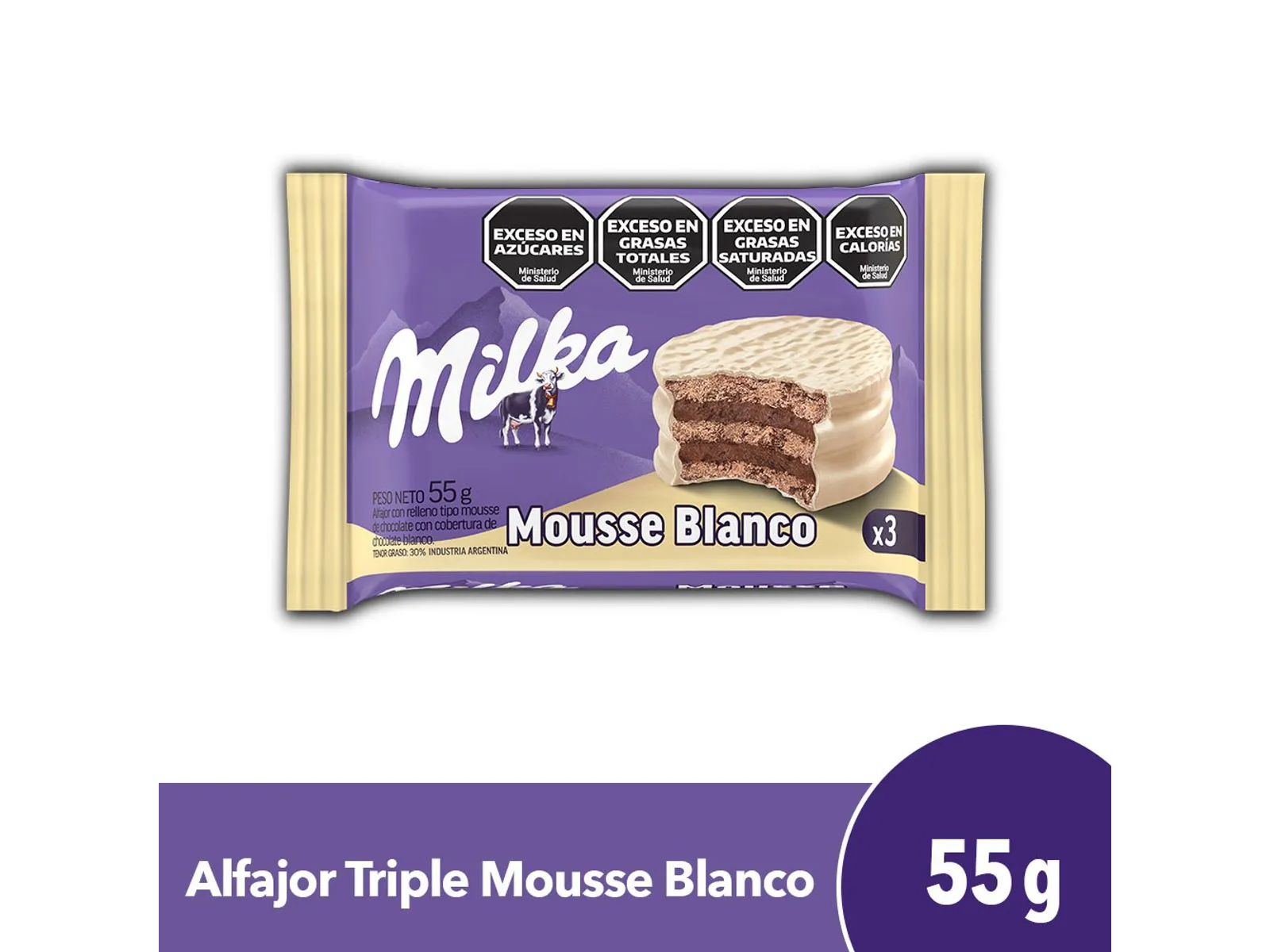Alfajor Milka Mousse Blanco