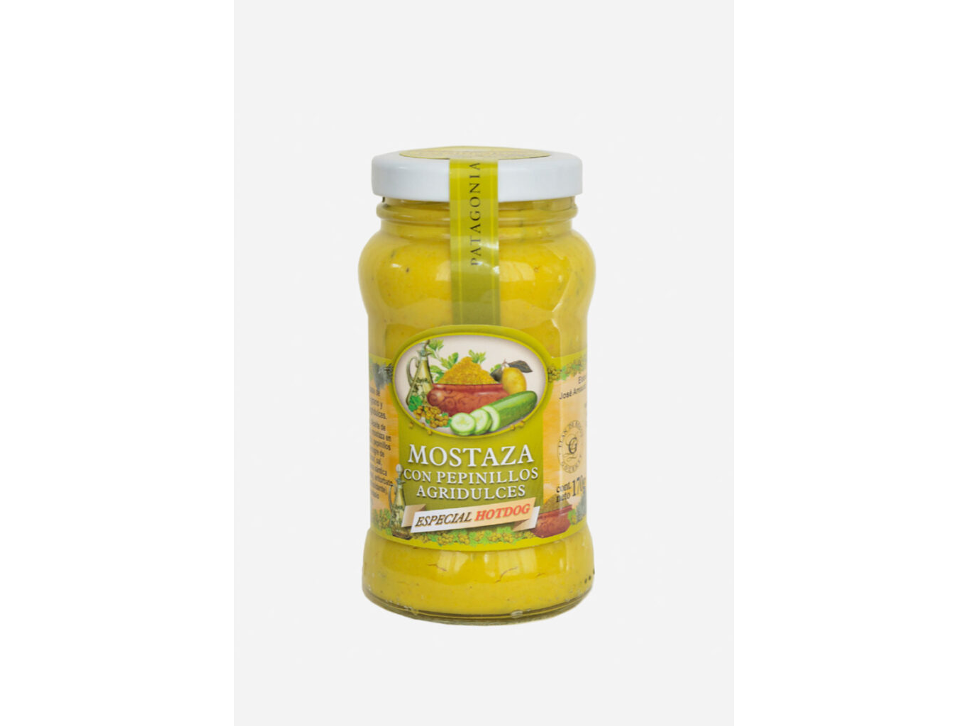 Mostaza con pepinillos agridulces