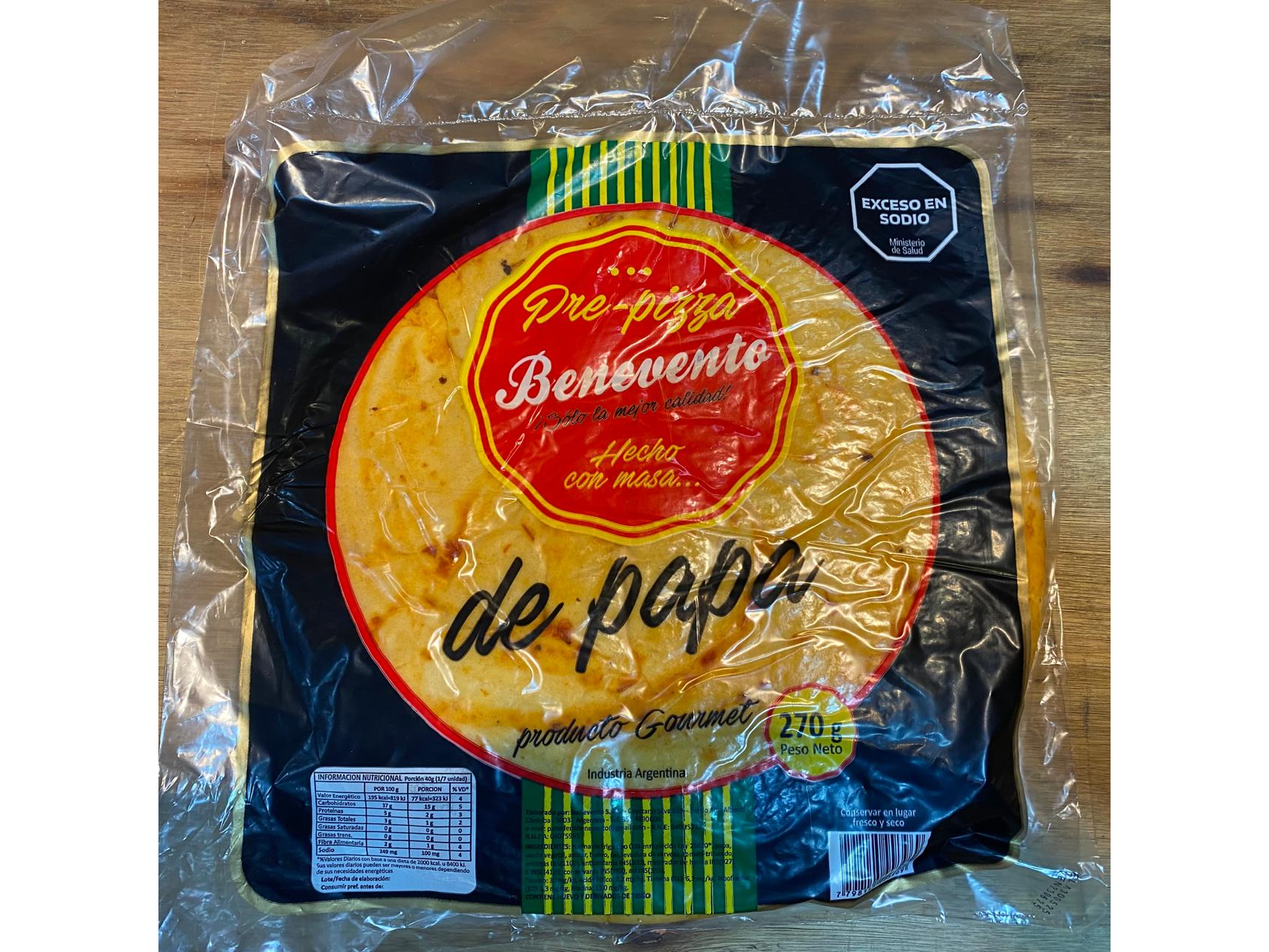 Prepizza c/tomate individual