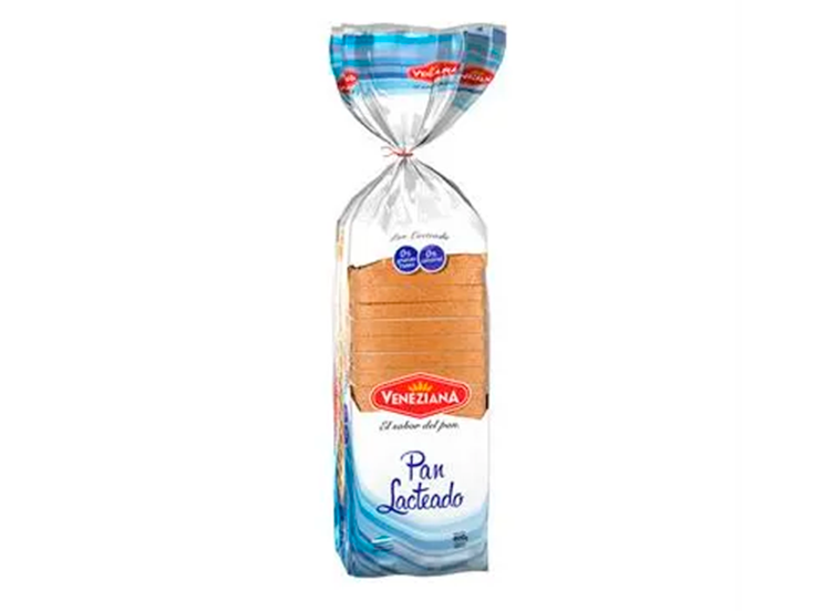 Pan lactal blanco VENEZIANA