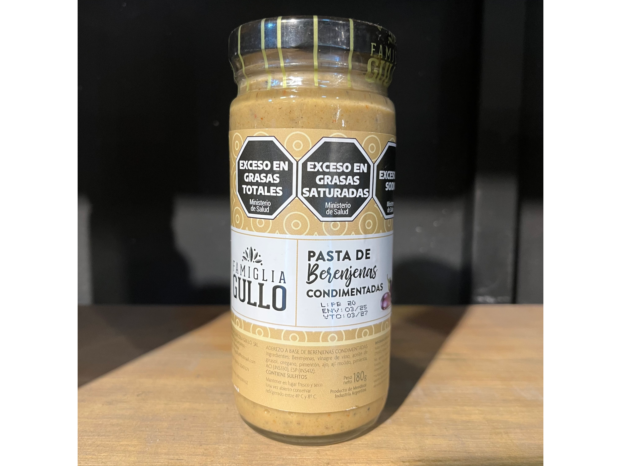 Pasta de berenjenas FAMIGLIA GULLO