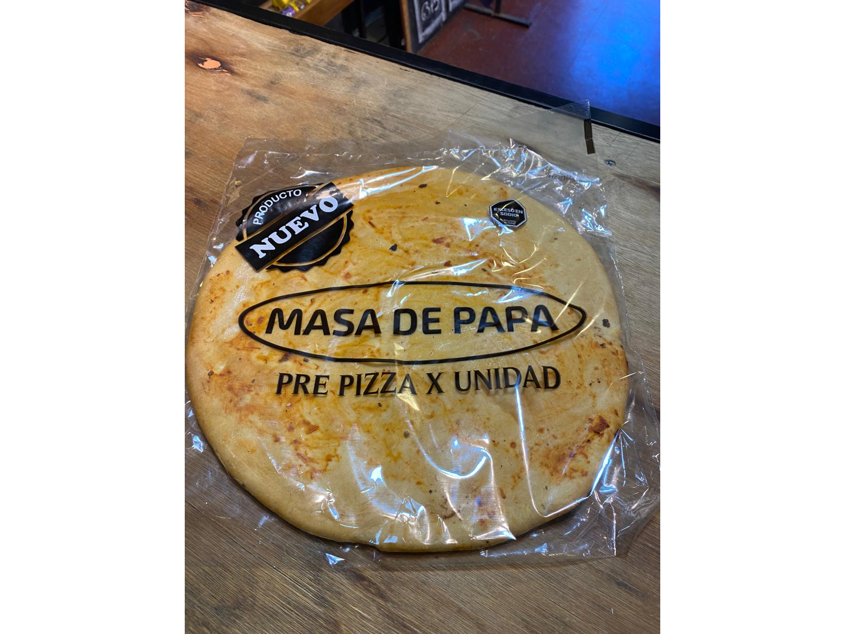 Prepizza de papa individual
