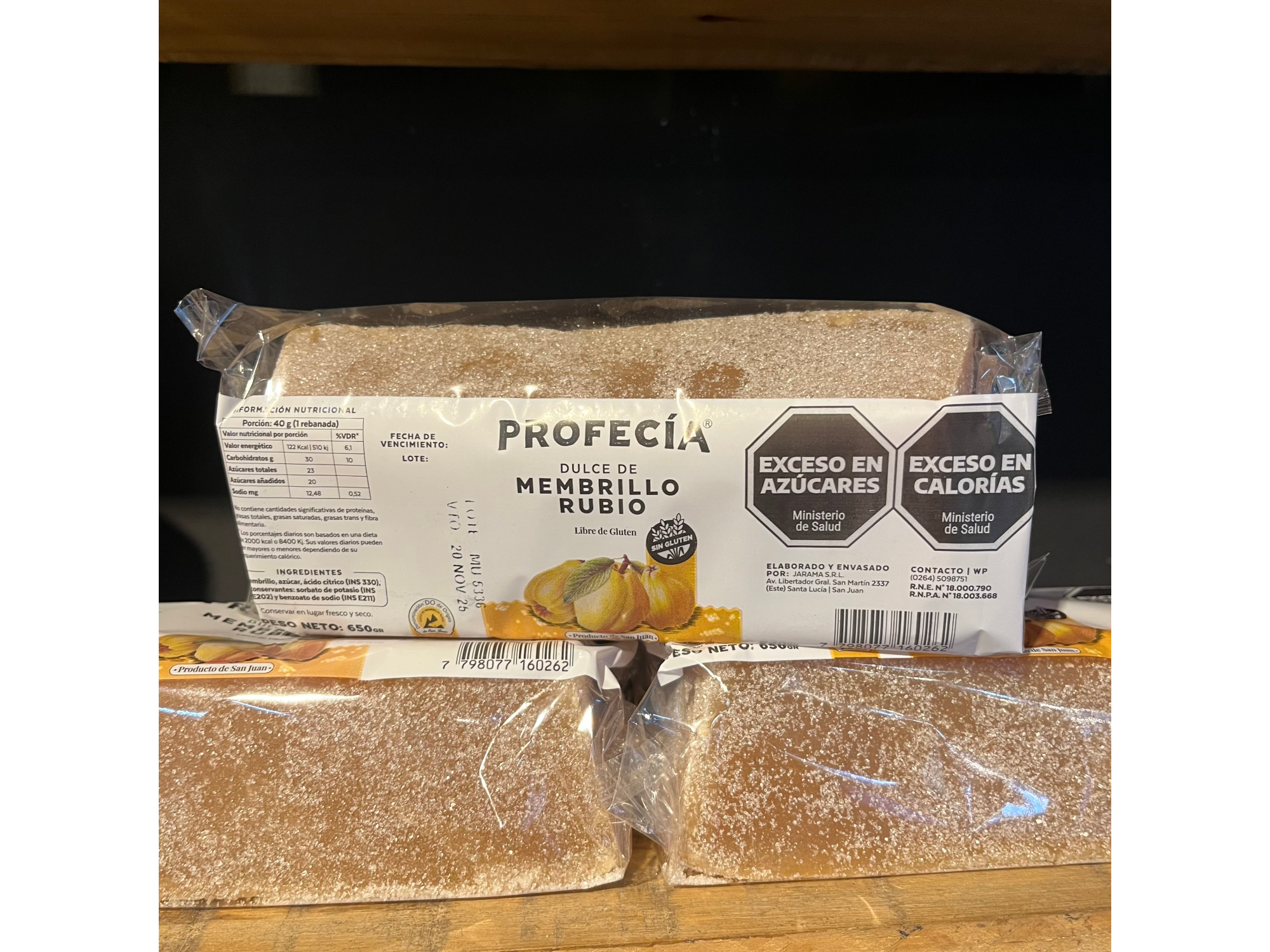 Membrillo rubio lingote PROFECÍA