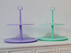 POSA CUPCAKE 2 NIVELES LILA Y VERDE PASTEL